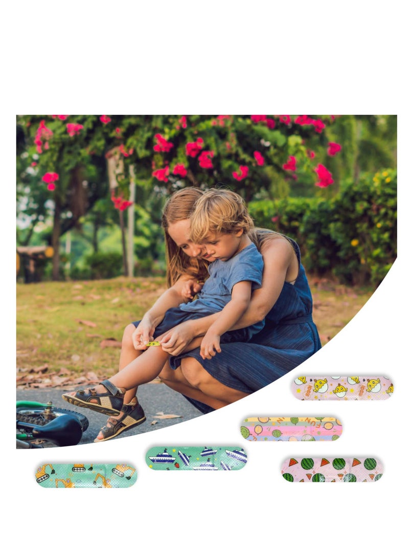SOLARAE Colorful Cartoon Adhesive Bandages for Kids, 360 Pcs Children Waterproof Breathable Bandages, Bandages for Kids Repair Tape, Knuckle Stickers Comfortable Protection Scrapes and Cuts - Image 5