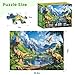 VOLUVOLU 300 Pieces Dinosaur Puzzles for Adults Lake Animals Puzzle for Adults Children Tyrannosaurus Puzzle 300 Pieces Gift for Birthday Home Decor Fun for Family Entertainment205 15 in - Image 4