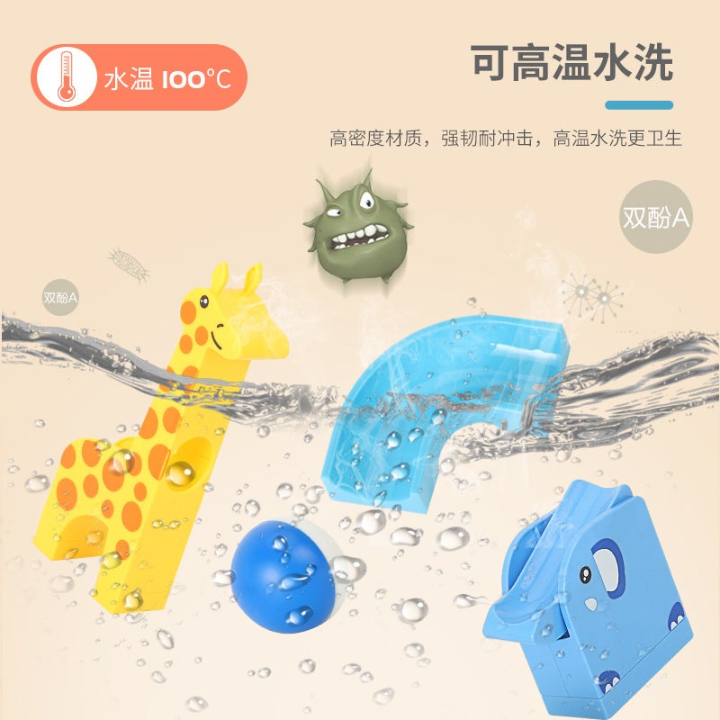 Big Particle Building Blocks To Build Animal Dinosaur Paradise Varied Ball Slide Educational Children'S Toy Boy 3 Years Old Female - Image 4