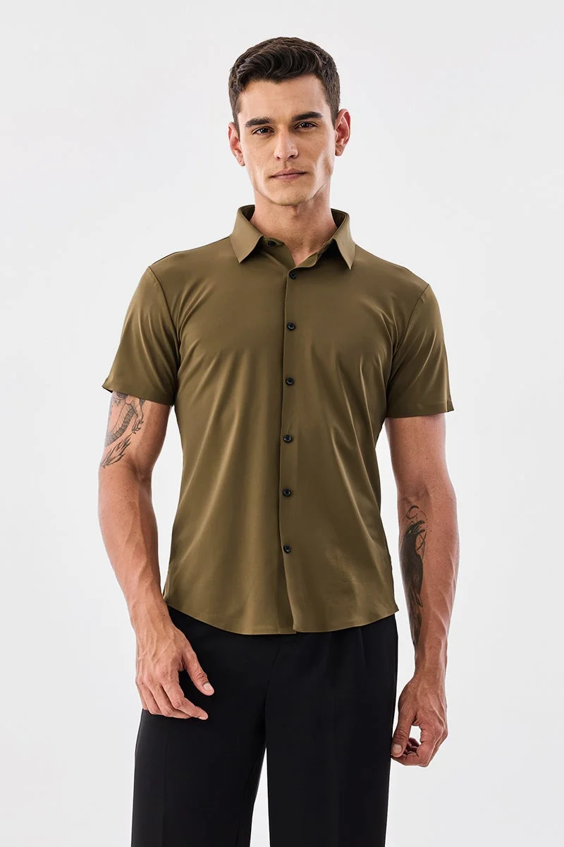SNITCH Slim Fit Stretch Technical Shirt