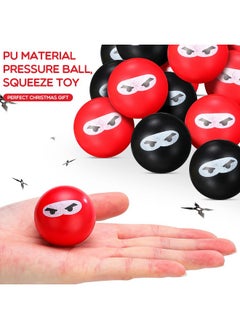 Jerify 20 Pieces Ninja Stress Relief Balls Sensory Stress Balls Bulk For Kids And Adults Pu Squeeze Stretchy Balls Soft Fidget Toy For Carnival Reward Party Bag Xmas Gift  - Image 2