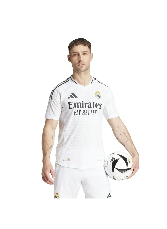 adidas جيرسي كرة قدم رجالي أبيض Real H Jsy Au مقاس XS