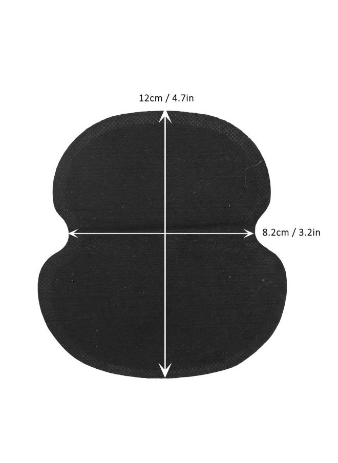 klarako - 60pcs Underarm Armpit Sweat Pads, Nonwoven Fabric Dress, Clothing Underarm Sweat Pads, Non Visible, For Women And Men, Black - Image 1