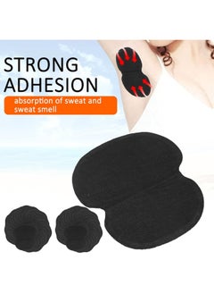 60pcs Underarm Armpit Sweat Pads, Nonwoven Fabric Dress, Clothing Underarm Sweat Pads, Non Visible, For Women And Men, Black