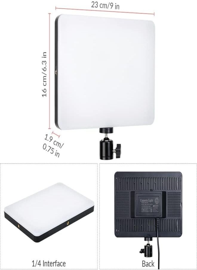 Generic - LED Fill Light Camera Light Portable Photography Light Dimmable Studio Lights for Photo Shooting | Vlog Making | Filming | Online Video Food Recording With Tripod Stand 11 Inch LED Studio Light - Image 1