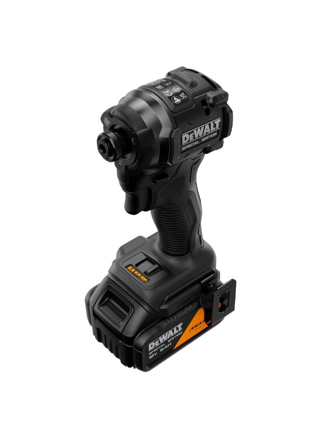 DEWALT 18V McLaren F1 Team XR Special Edition Impact Driver with 2-Batteries Black 12.5 x 35 x 44.3 cm DCF86MP2T-GB - Image 3