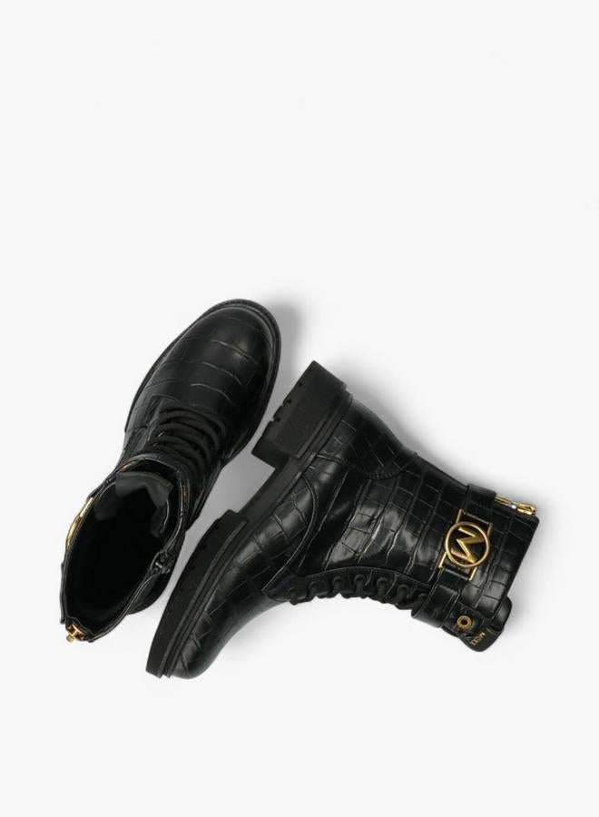 مكس أحذية الكاحل برباط بنقوش دانتيل - Image 5