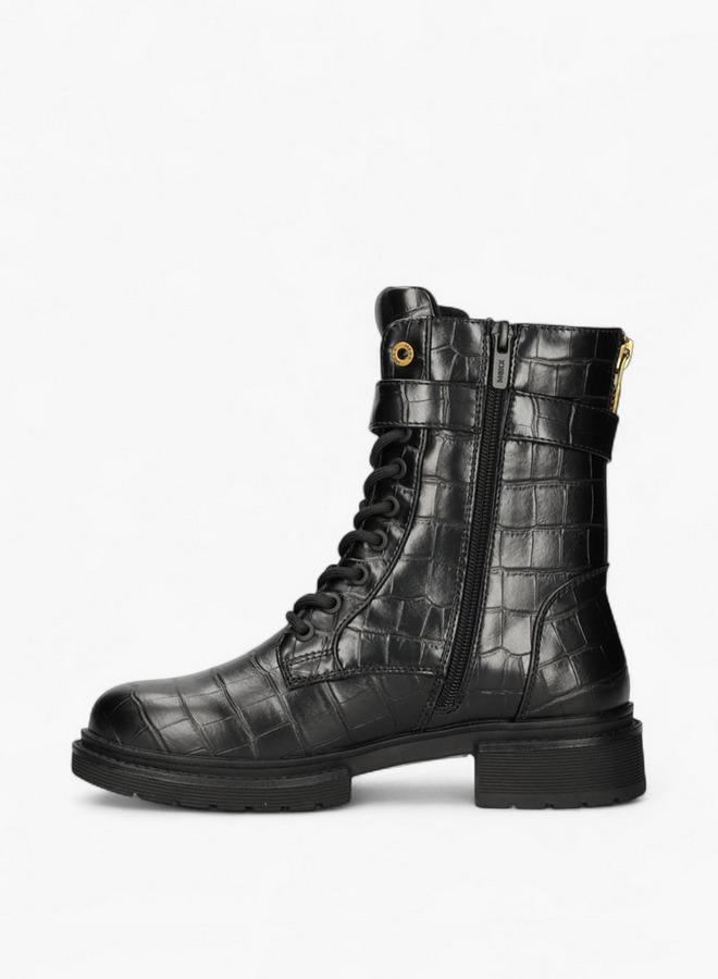 مكس أحذية الكاحل برباط بنقوش دانتيل - Image 4