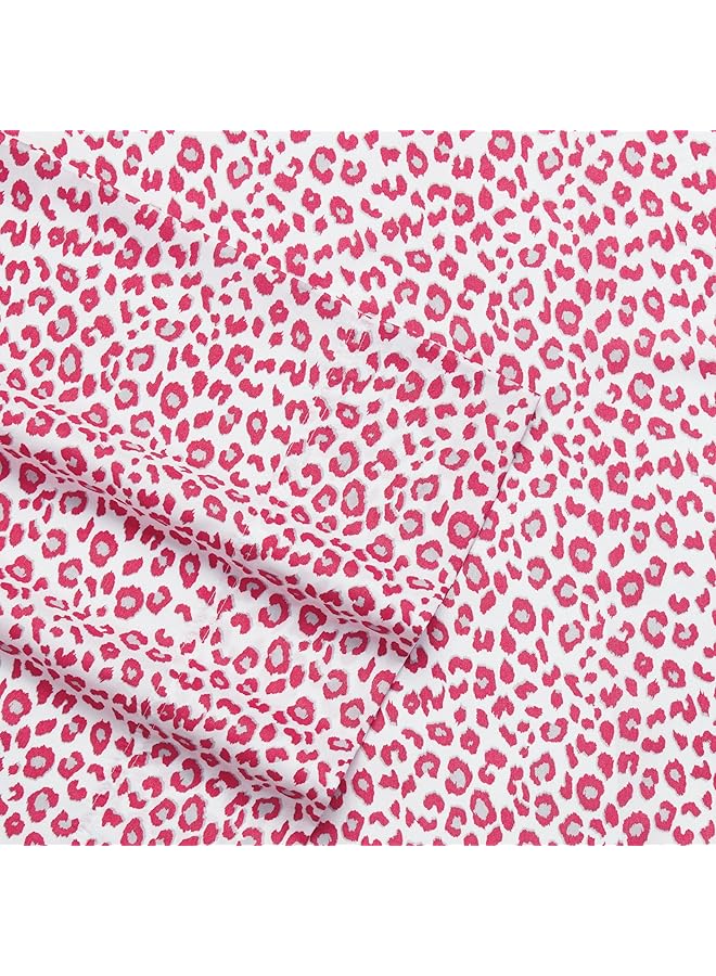 بتسي جونسون ملاءات سرير كوين ناعمة وخفيفة الوزن ومقاومة للبهتان والتجاعيد بنقشة جلد النمر - Image 4