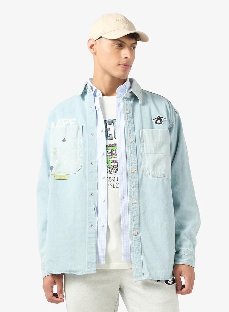 AAPE Logo long sleeve shirt