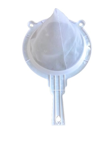 Hookcart Plastic Big Size Double Mesh Milk Water Strainer for Kitchen White Pack of 3 - Image 4