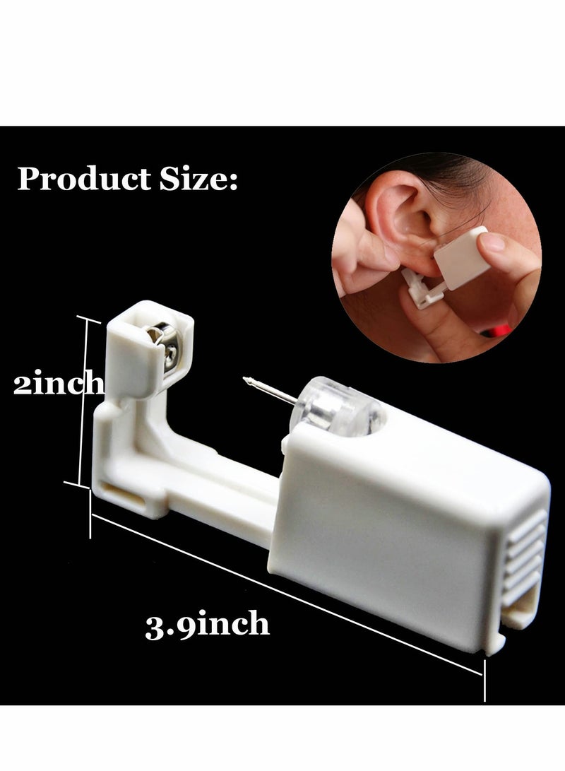 Generic No Pain Ear Piercing Kit - 4 Pack Disposable Self Gun with Earring Studs & Cleaning Tools, Perfect for Safe & Easy Use  - Image 3