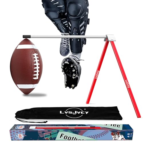 LvsJvcy Football Kicking Tee Stand Premium Field Goal Kickoff Holder Equipment Professional Kick Goal Posts Gear Compatible with All Football Size Football Trainer Practice Accessories Gifts - Image 1