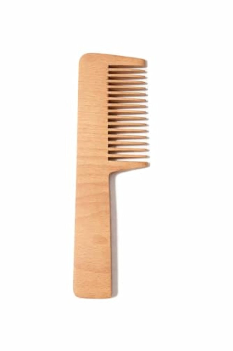 Wooden Wide Tooth Comb for Curly and Thick Hair, Large (One Size) - Image 1