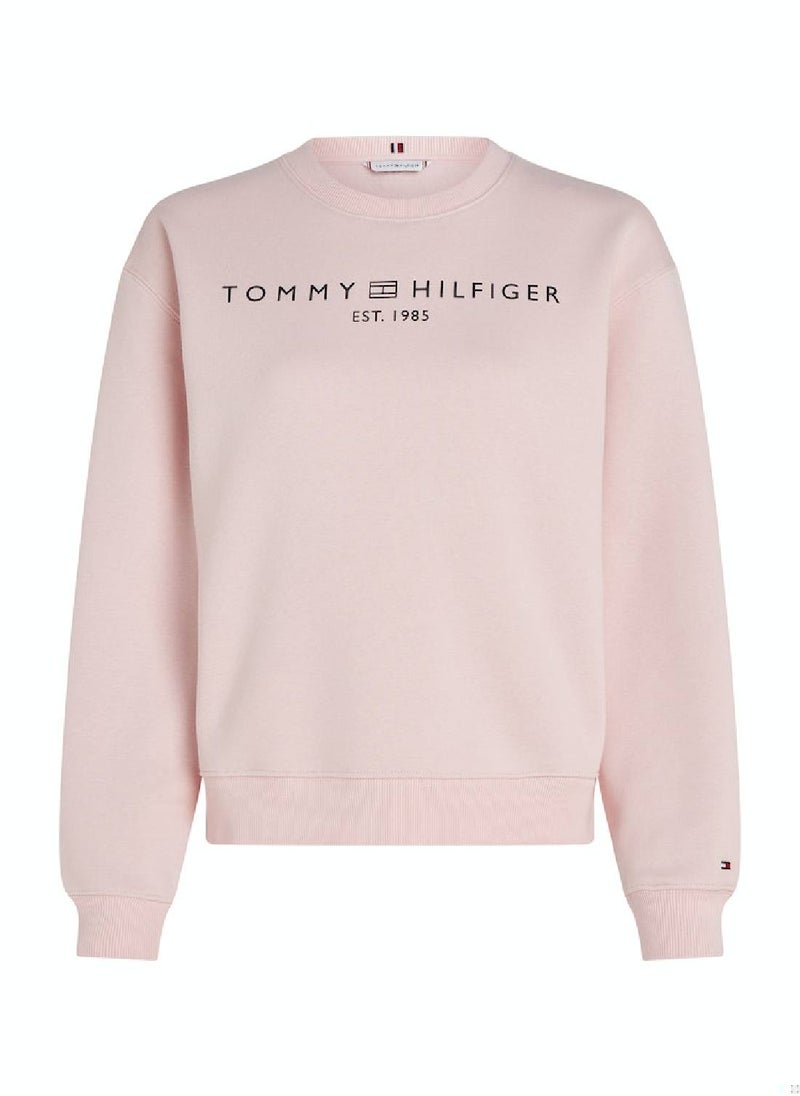 Women's Logo Crew Neck Sweatshirt -  Cotton blend, Pink - pzsku/Z662930ABC6B9D892F499Z/45/_/1723743654/e32d9a06-812a-4ac7-b32a-4ca490f259fe