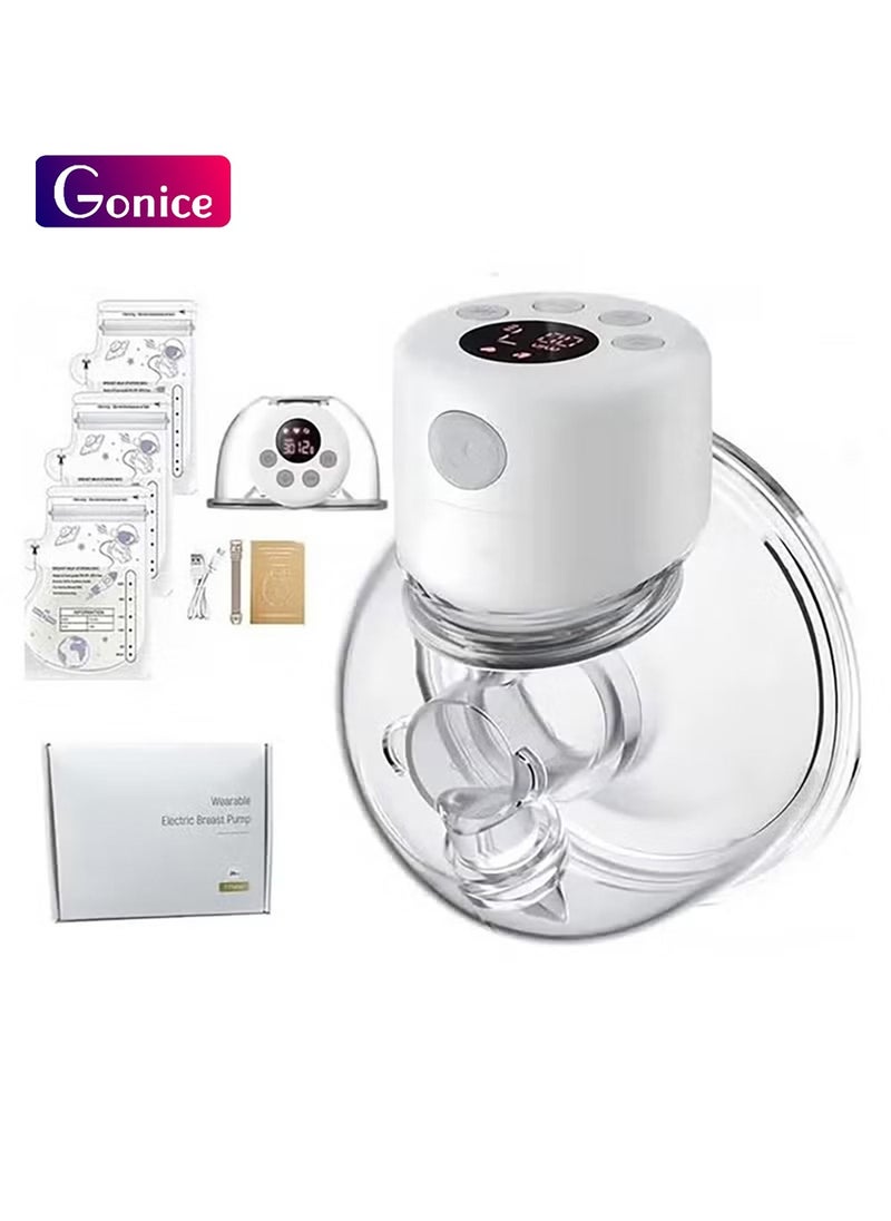 Wearable, Hands-Free, Electric Breast Pump With 2 Modes 9 Levels And 30 Pieces Breastmilk Storage Bags - pzsku/Z66294594D458FC8D8015Z/45/_/1735121508/e551ab62-df2d-4670-8752-e09f2cad1f0d