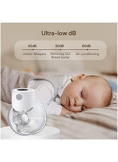 Gonice Wearable, Hands-Free, Electric Breast Pump With 2 Modes 9 Levels And 30 Pieces Breastmilk Storage Bags  - Image 4