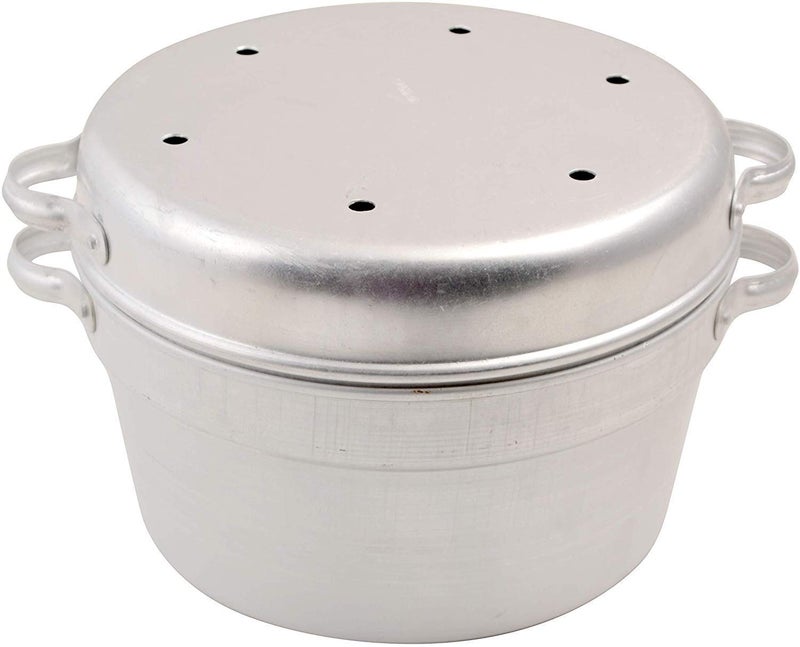 AMBROSIAL STORE Alluminium Handva Cooker Multi Purpose Cooker Cake Cooker for Baking On Gas Large - Image 1