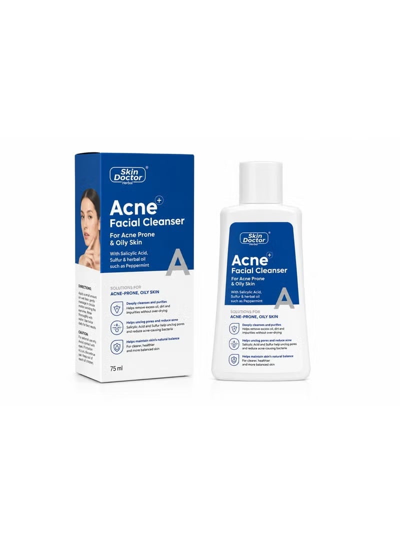 Skin Doctor Acne Facial Cleanser For Acne Prone & Oily Skin 75 ml - Image 2
