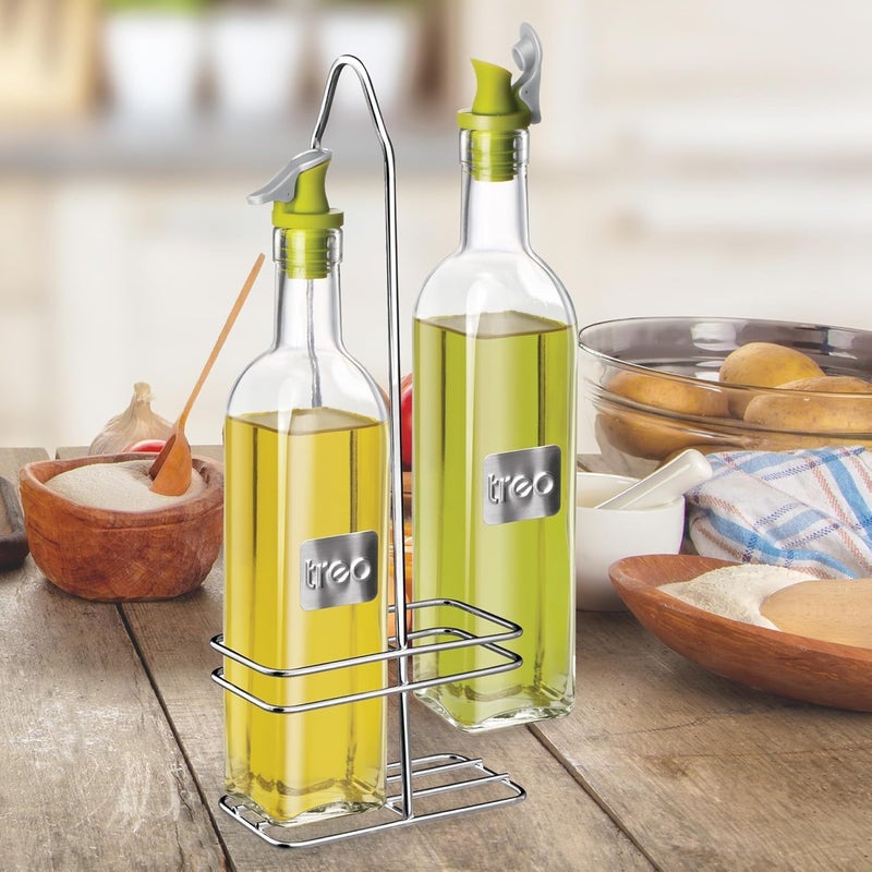 TREO مجموعة موزع زيت تريو سويفت سكوير مع حامل - Image 4