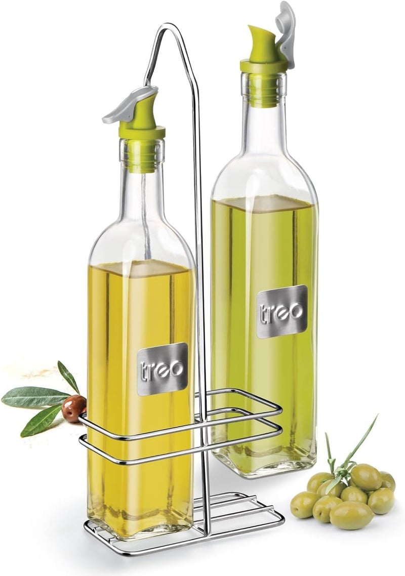 TREO مجموعة موزع زيت تريو سويفت سكوير مع حامل - Image 1