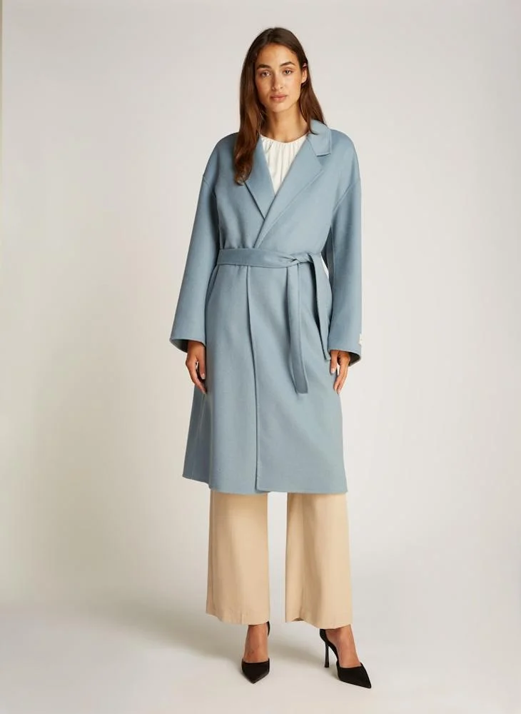 CALVIN KLEIN Belted Longline Coat