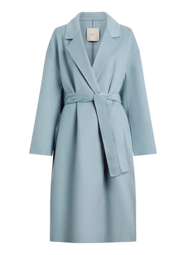 CALVIN KLEIN Belted Longline Coat