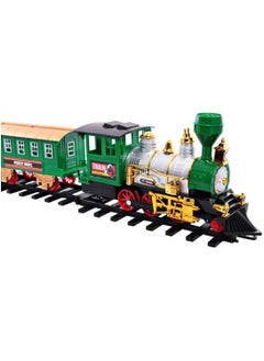 Toys 24-Piece Classic Train Set Toy with Smoke, Lights & Realistic Sound – Interactive Rail Play Set for Kids  - Image 2