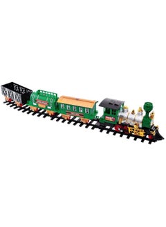 Toys 24-Piece Classic Train Set Toy with Smoke, Lights & Realistic Sound – Interactive Rail Play Set for Kids  - Image 3