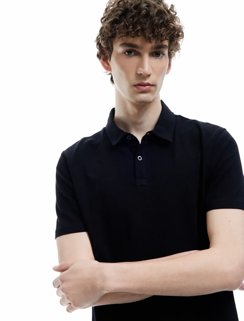 KOTON Polo Neck T-Shirt