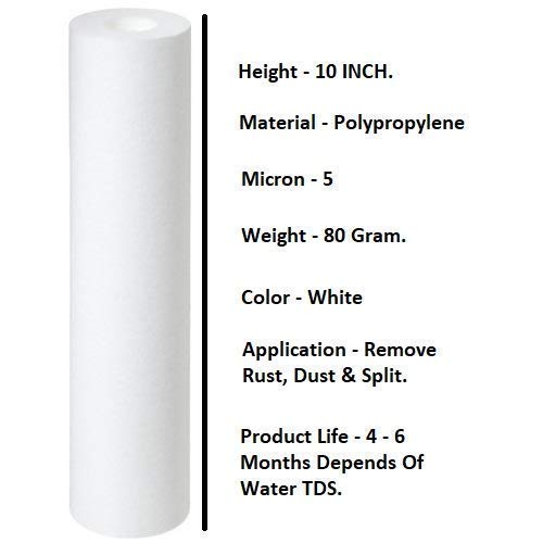 MG WATER SOLUTION 8 PP Spun Filter for Ro Purifiers - Image 2