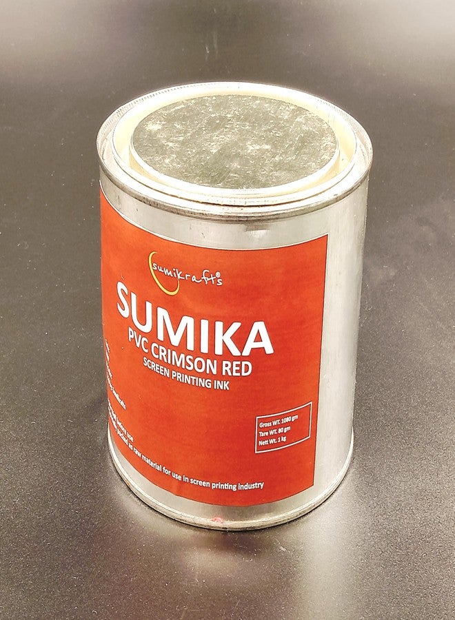 sumikrafts PVC Screen Printing Ink – Premium Crimson Red Ink (1 Kg/1000gm) for Crisp, Durable Prints on PVC and Vinyl - Image 3