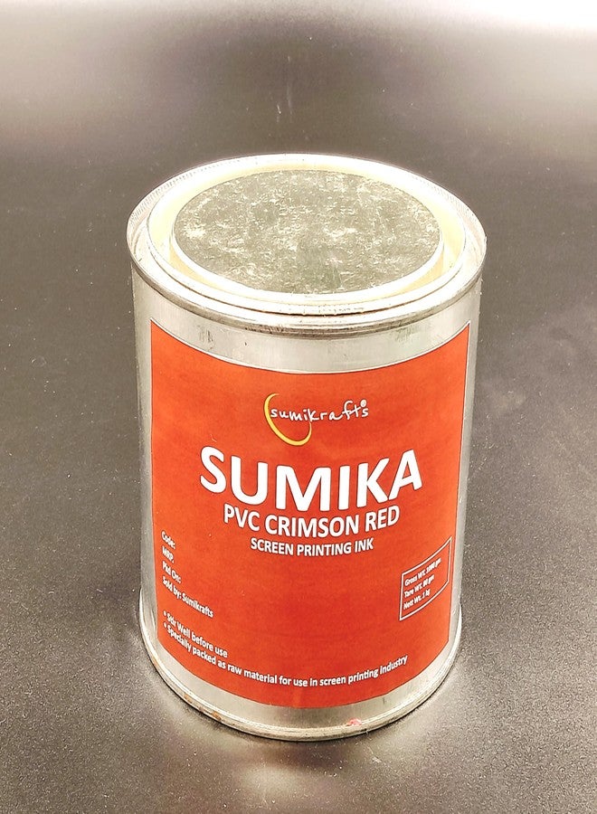 sumikrafts PVC Screen Printing Ink – Premium Crimson Red Ink (1 Kg/1000gm) for Crisp, Durable Prints on PVC and Vinyl - Image 1