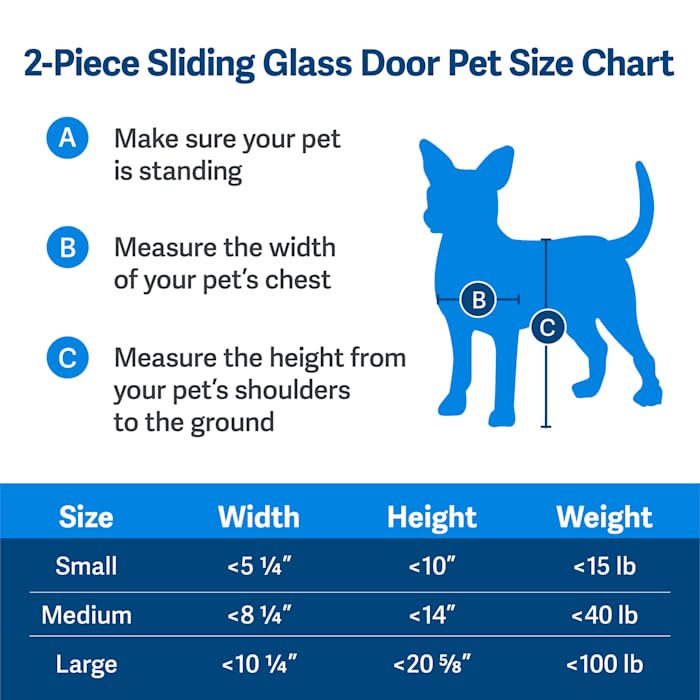 PetSafe Sliding Glass Pet Door – Great for Apartments and Rentals – for Small Dogs and Cats – Quick DIY Installation – No Cutting into Your Existing Door - Image 3