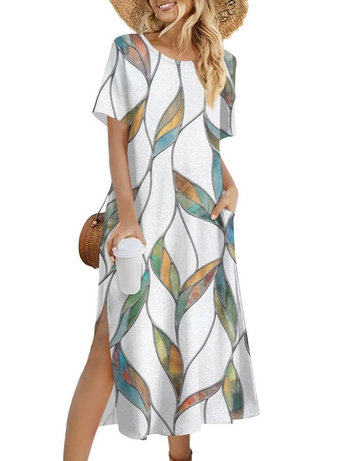 Tepveisoy Women's Fashion Summer Dresses Casual Beach Dresses One Piece Dress Slim Holiday Dress  - Image 1