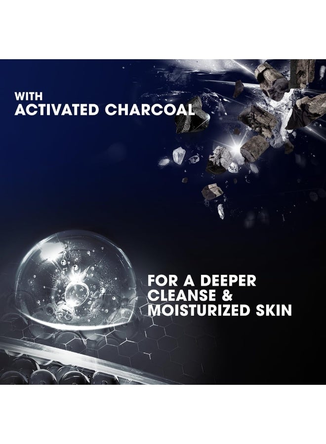 Clear Men Complete Care 3in1 Shampoo For Hair, Face & Body With Activated Charcoal for 100% dandruff free hair and moisturized skin, 400ml Pack of 2, white - Image 4