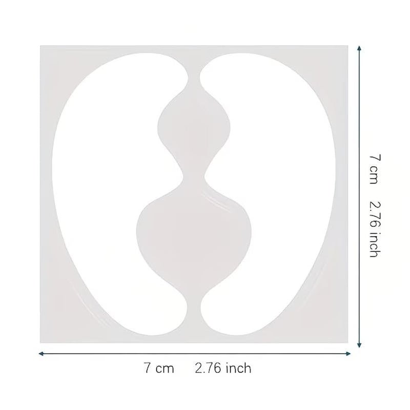 8pcs 4 sheets white Crescent-shaped Facial Contouring Patches, Designed to Fit the Cheek Area and Improve Facial Lines. Made with Skin-friendly, Breathable Fabric for Gentle, Non-irritating Use - Image 5