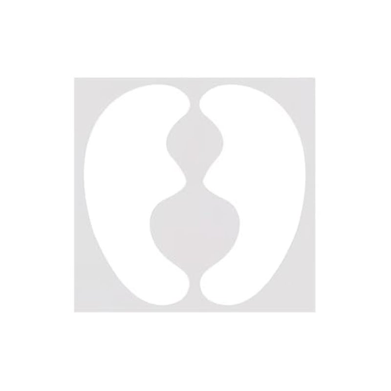 8pcs 4 sheets white Crescent-shaped Facial Contouring Patches, Designed to Fit the Cheek Area and Improve Facial Lines. Made with Skin-friendly, Breathable Fabric for Gentle, Non-irritating Use - Image 1