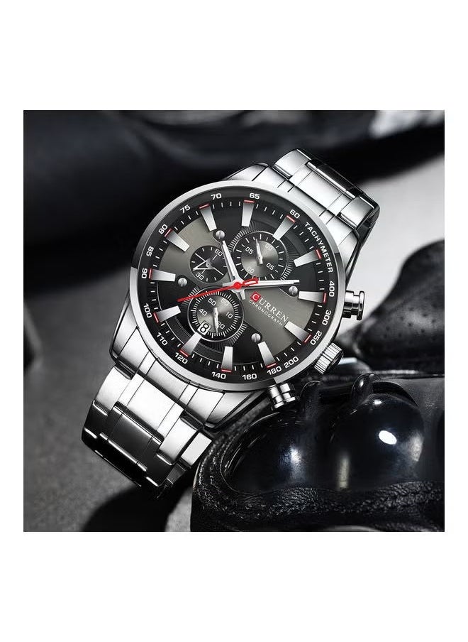 Watches for Men Fashion Chronograph Waterproof Quartz Watches Luxury Calendar Wrist Watches Stainless Steel Business Watch - pzsku/Z6629C09E932EED2C5CF0Z/45/_/1733903789/0044d2ff-d467-4c2e-847b-1e09fcf32f6d