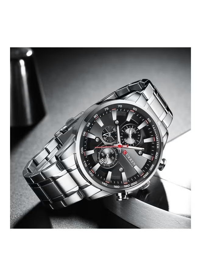 Watches for Men Fashion Chronograph Waterproof Quartz Watches Luxury Calendar Wrist Watches Stainless Steel Business Watch - pzsku/Z6629C09E932EED2C5CF0Z/45/_/1733903790/ded3ab50-5084-457b-bf02-3098b705e53d