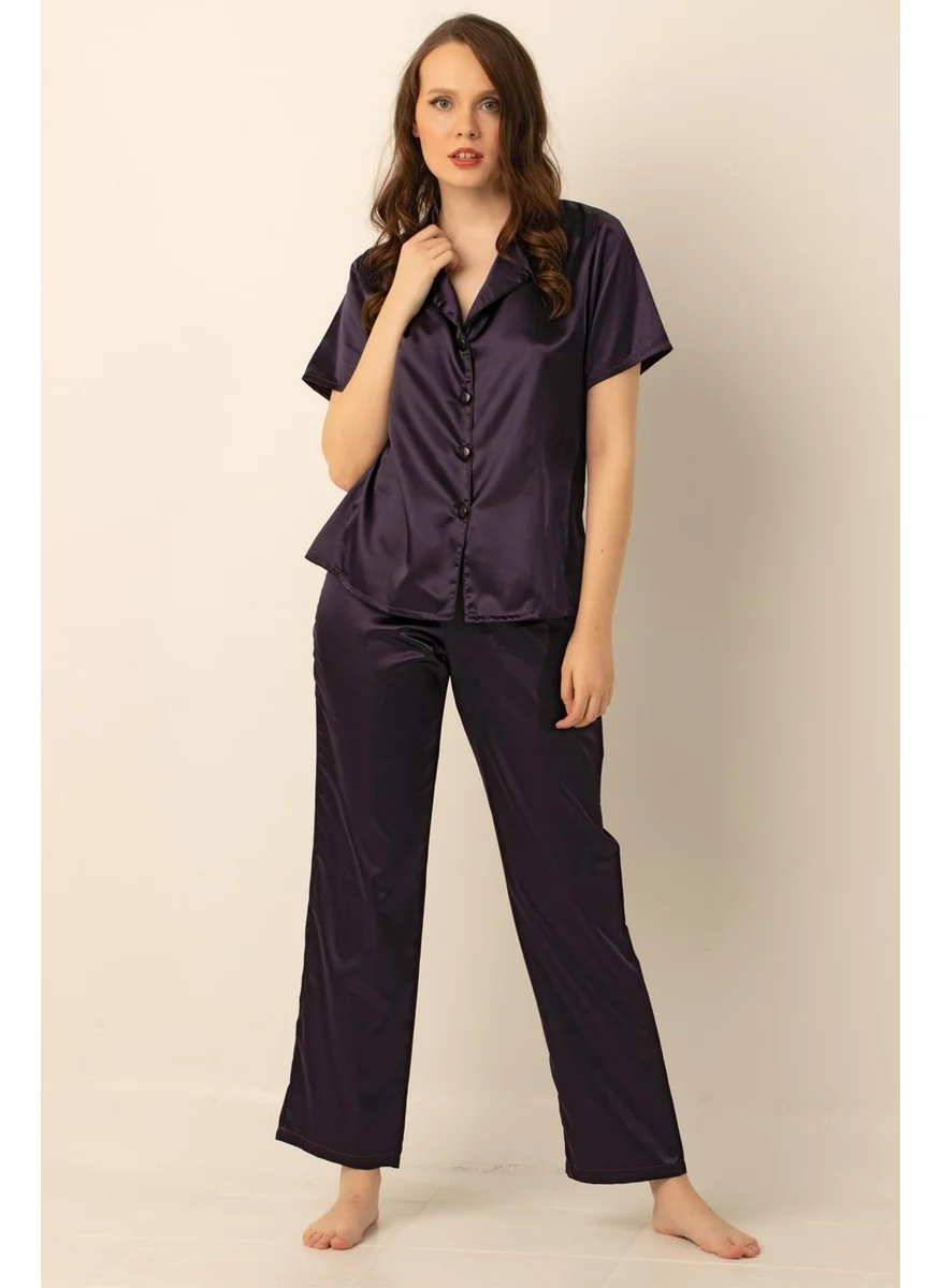 دو رى مى Miorre Women's Satin Pajama Set