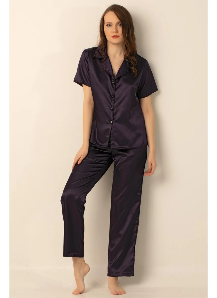 دو رى مى Miorre Women's Satin Pajama Set