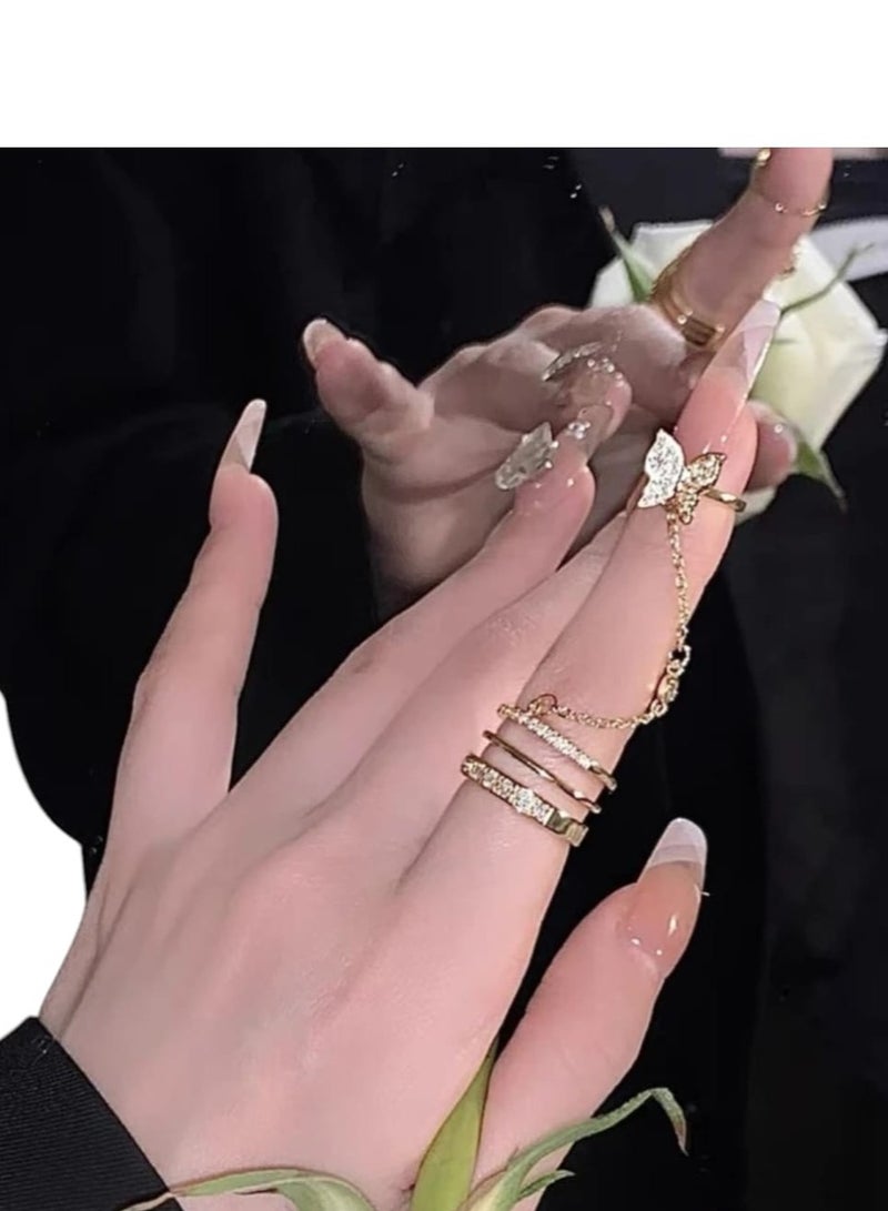 YUCCA Women's Ring with Fashion Design Chain Ring in Elegant and New Style - Image 2