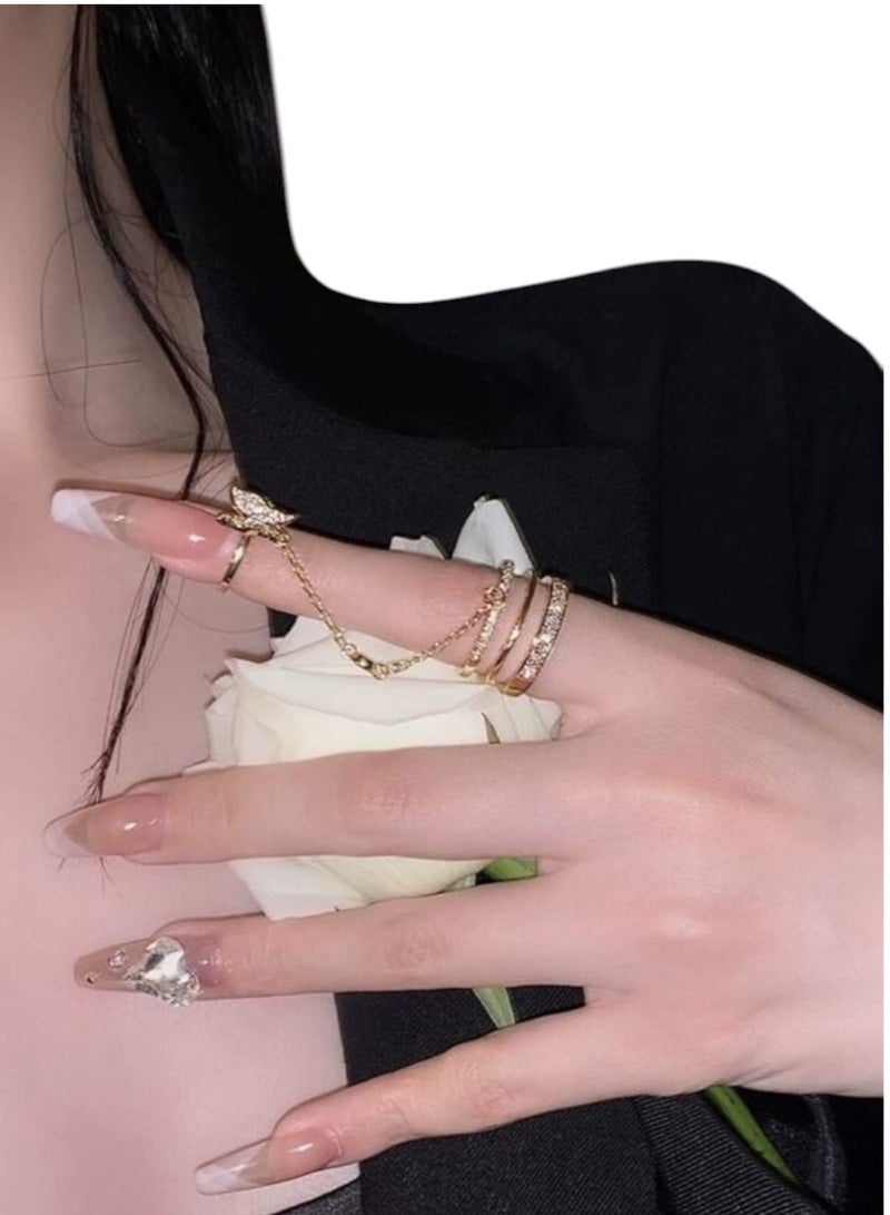 YUCCA Women's Ring with Fashion Design Chain Ring in Elegant and New Style - Image 3