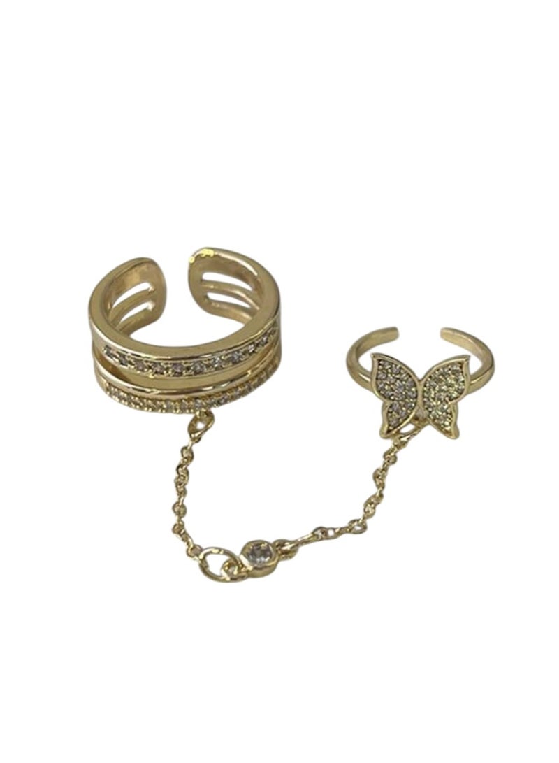 YUCCA Women's Ring with Fashion Design Chain Ring in Elegant and New Style - Image 5