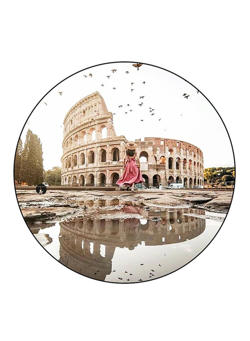 RKN Rome Printed Mouse Pad Round  Multicolour