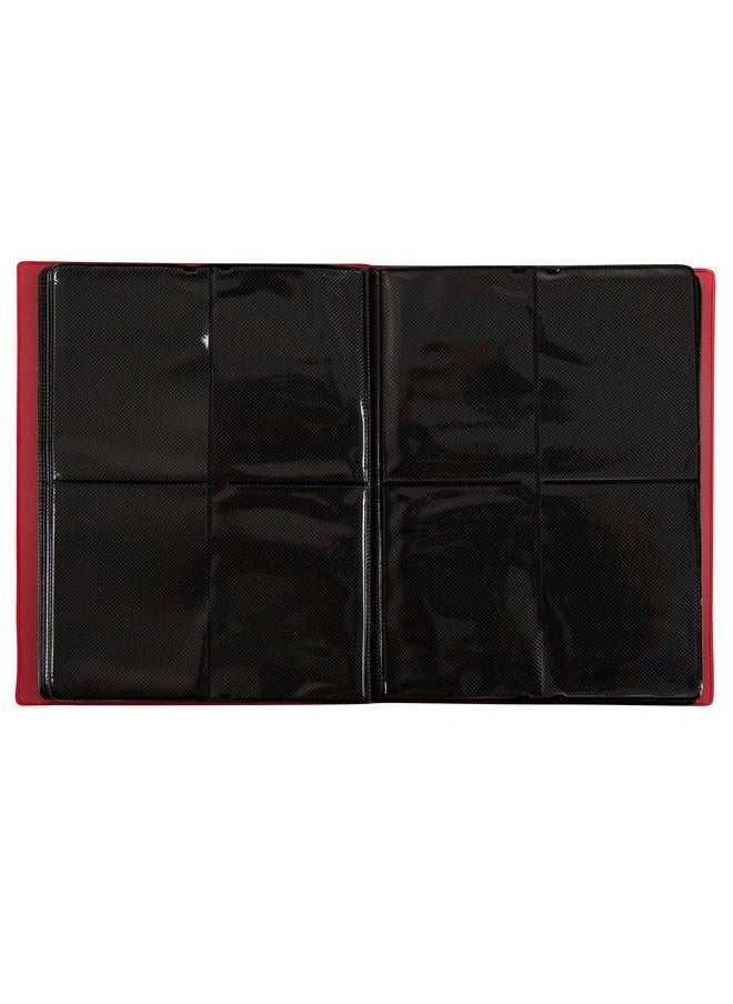 Monster Protectors Monster Binder 4 Pocket Trading Card Album Holofoil Red (Anti Theft Pockets Hold 160+ Yugioh Pokemon Magic The Gathering Cards)  - Image 4