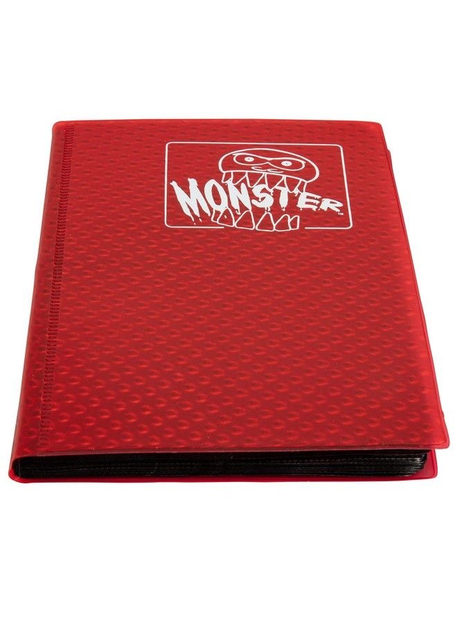 Monster Protectors Monster Binder 4 Pocket Trading Card Album Holofoil Red (Anti Theft Pockets Hold 160+ Yugioh Pokemon Magic The Gathering Cards)  - Image 5