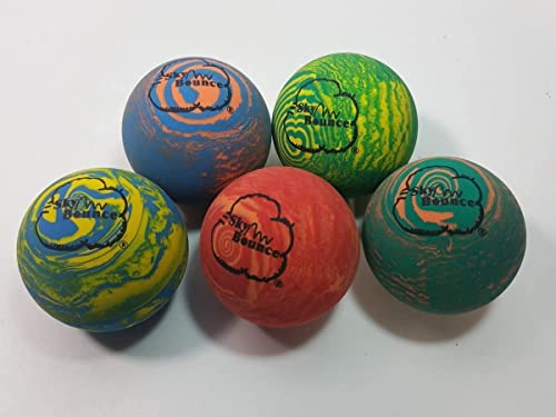 Sky Bounce® Balls Rainbow Color Rubber Handball for Recreational Handball (Hand Ball), Stickball, Racquetball, Catch, Fetch, and Many More Games 2 1/4" Diameter Premium Hollow Rubber (Pack of 12) - Image 2