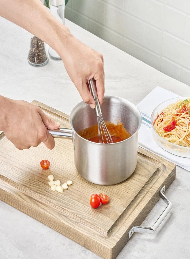 ريستورنت وير مضرب سلكي من الفولاذ المقاوم للصدأ من ريستورانت وير، مقاس 7 بوصات - مضرب مطبخ ألماني قياسي بمقبض مريح، آمن للغسل في غسالة الأطباق - مضرب فرنسي متين للطبخ وخلط العجائن السميكة والصلصات - Image 5